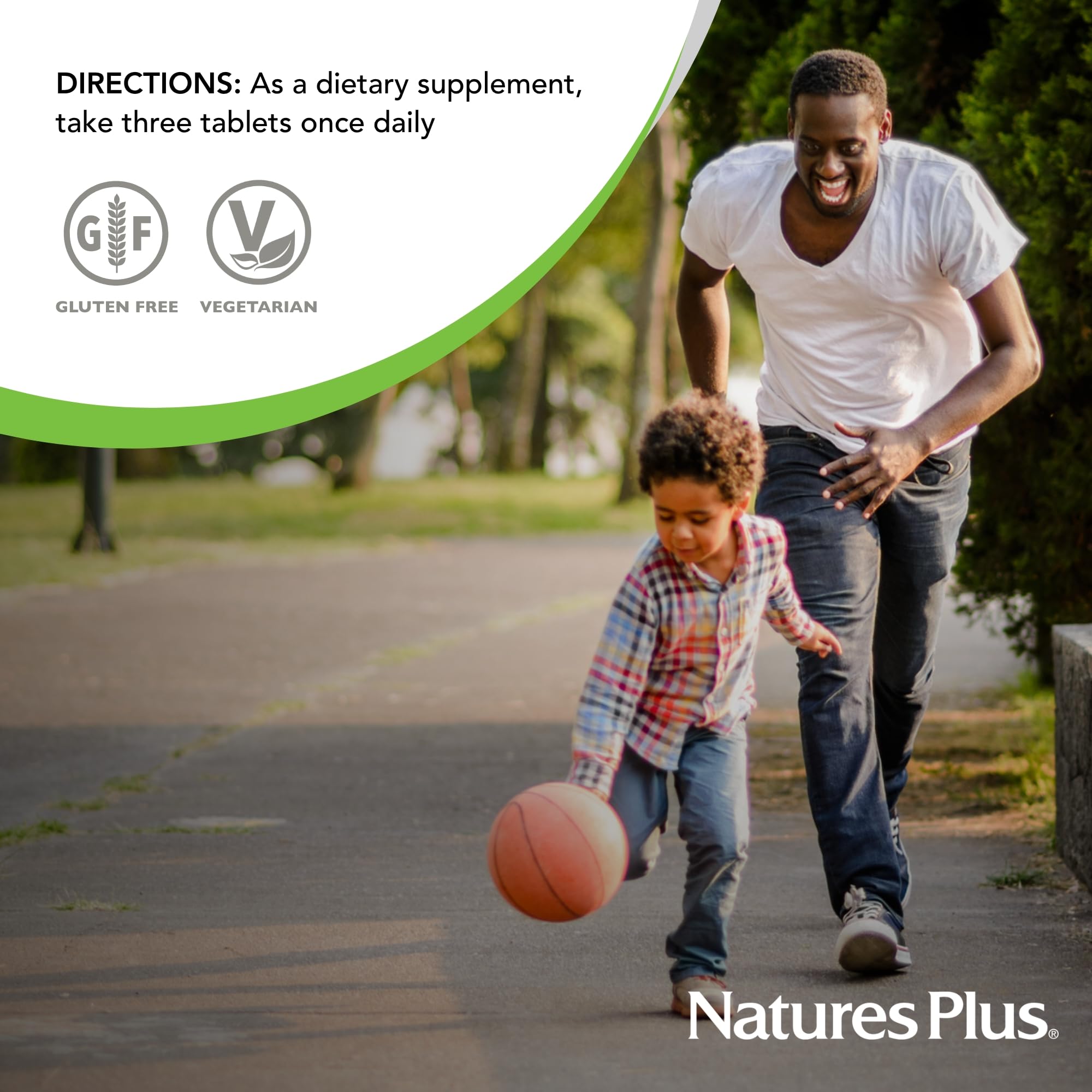 NaturesPlus Source of Life Multivitamin bottle back view
