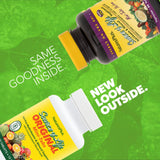 NaturesPlus Source of Life No-Iron Mini-Tabs bottle side view