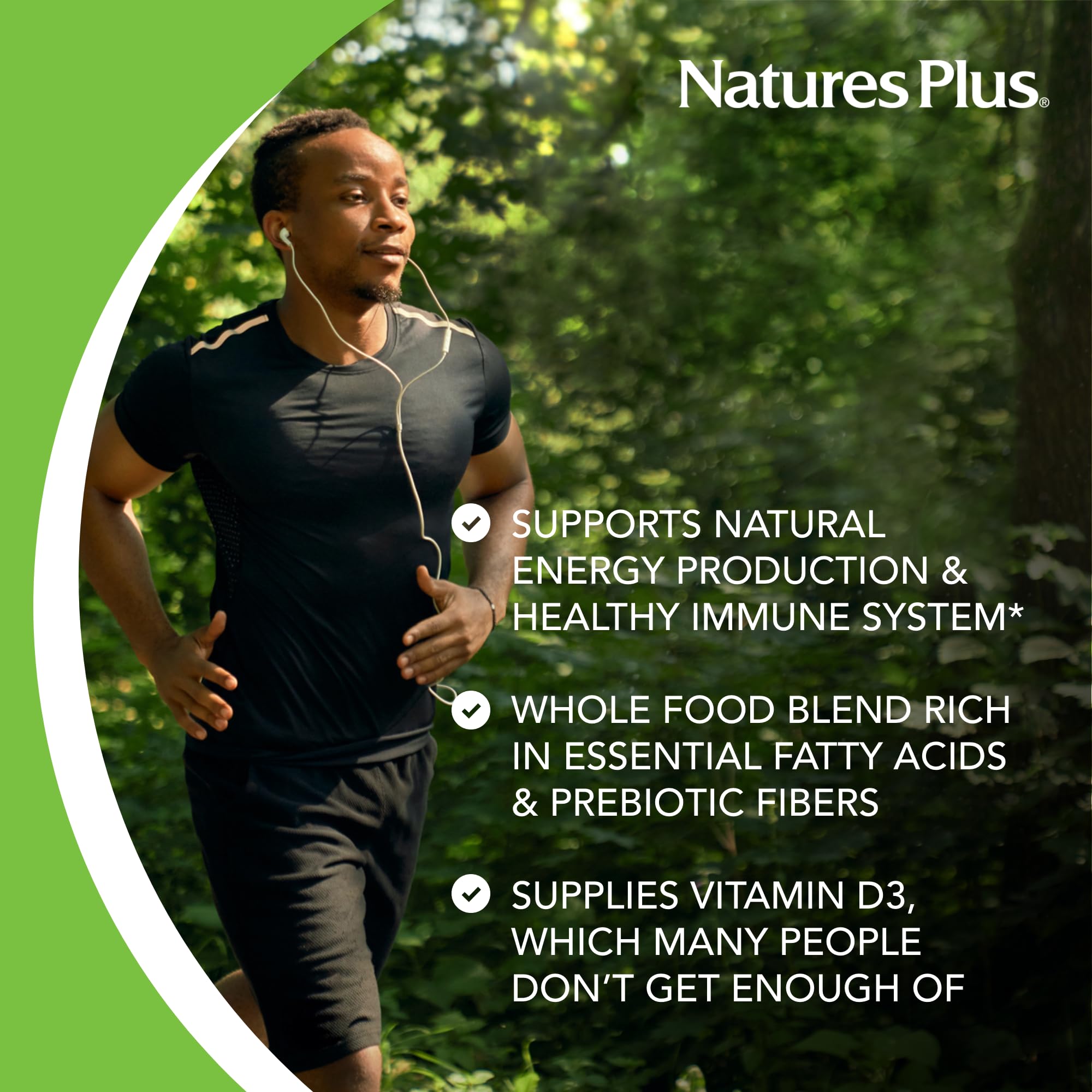 NaturesPlus Source of Life No-Iron Mini-Tabs ingredients list on packaging