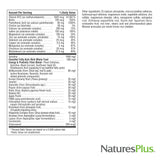 NaturesPlus Source of Life No-Iron Mini-Tabs on a wooden table