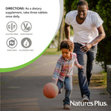 NaturesPlus Source of Life No-Iron Multivitamin 90 Tablets with measuring spoon