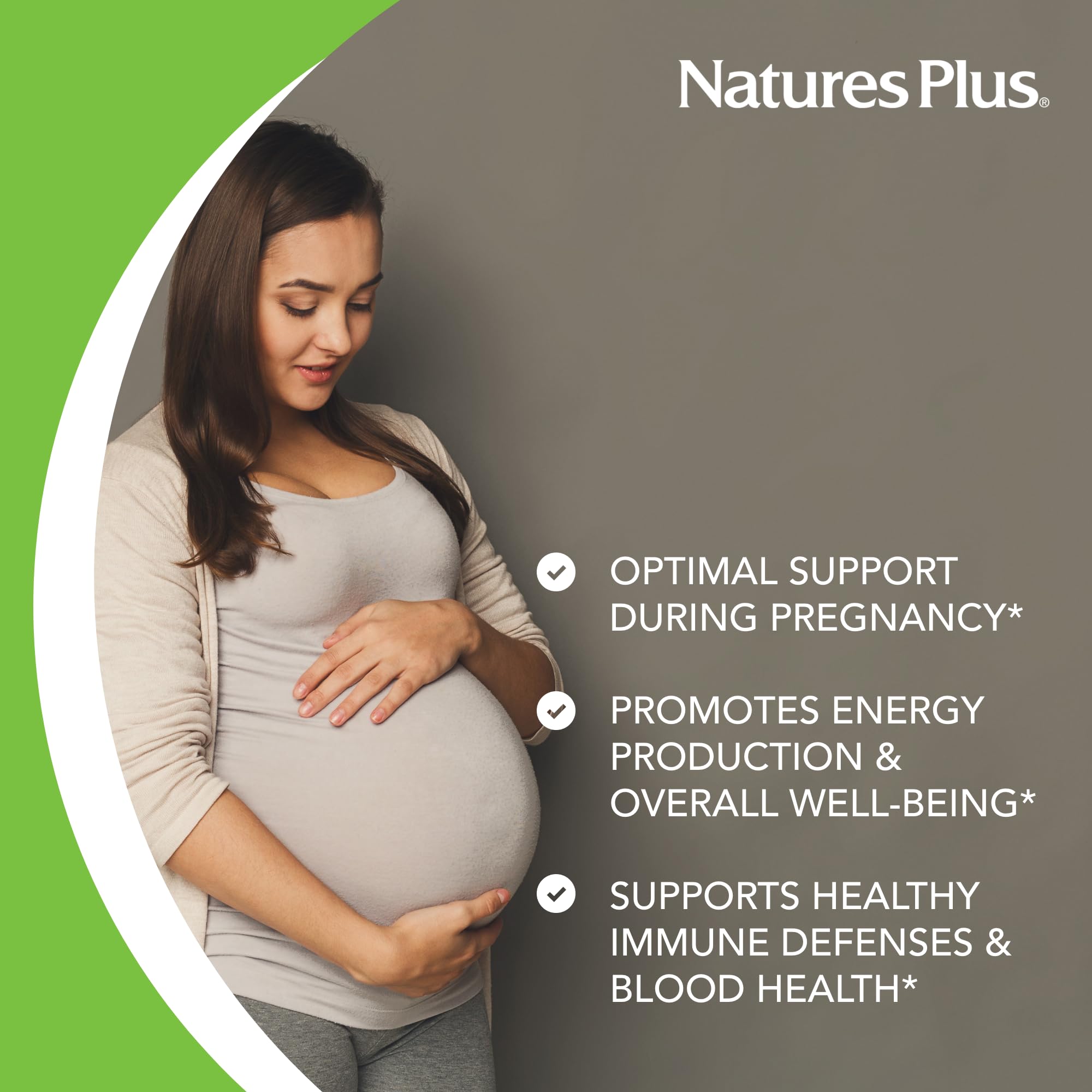 NaturesPlus Source of Life Prenatal Multivitamin 200g tablets close-up