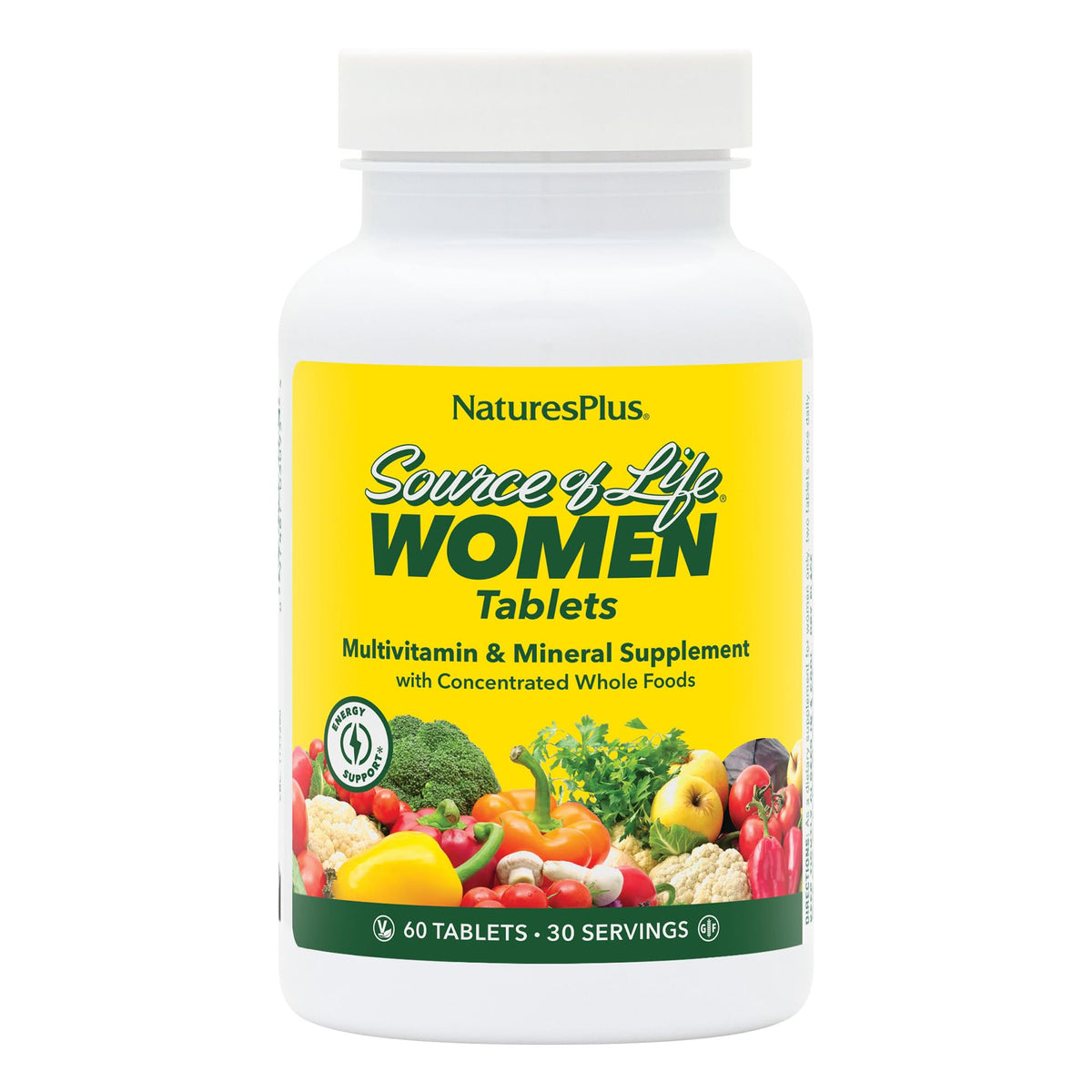 NaturesPlus Source of Life Women’s Multivitamin front view