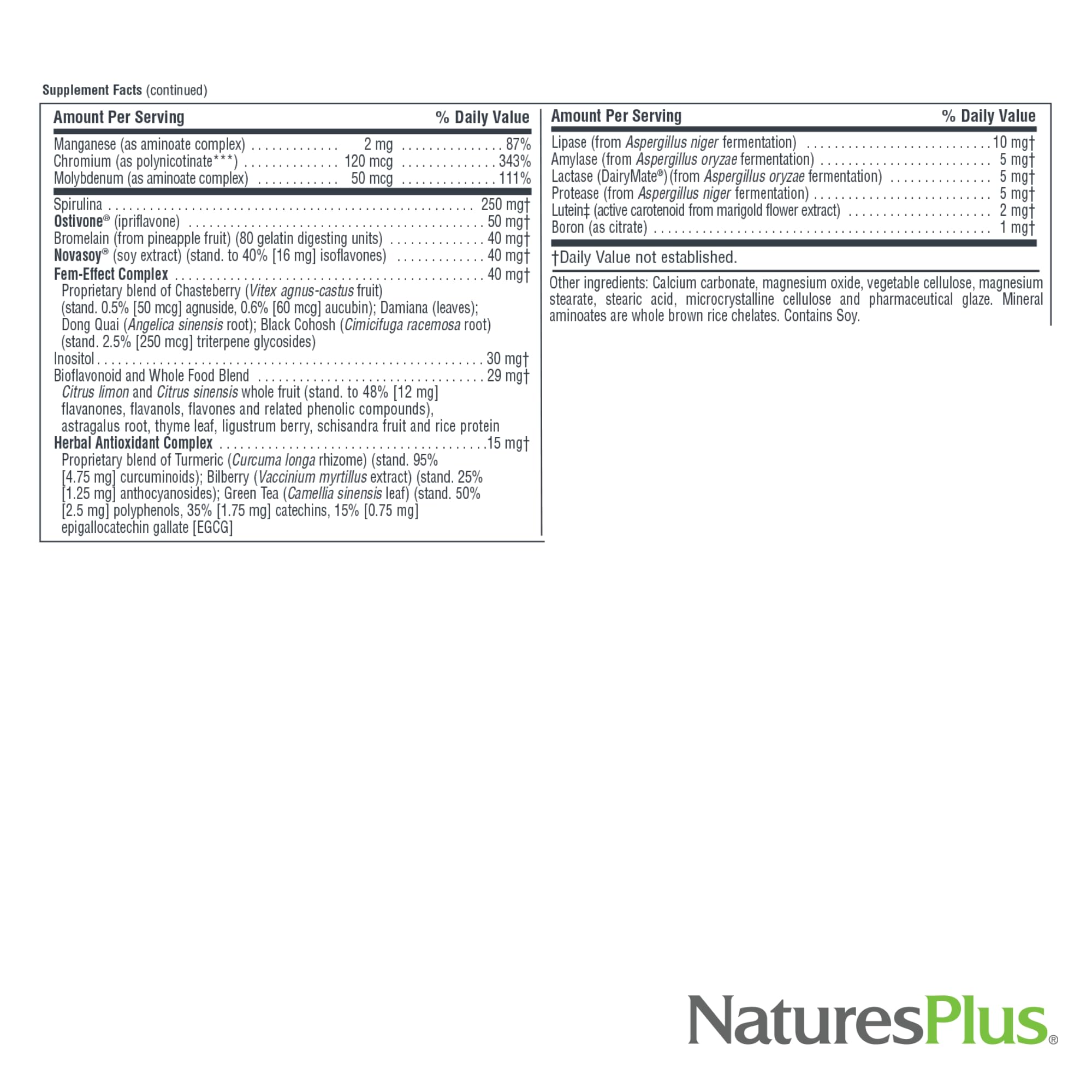 NaturesPlus Source of Life Women’s Multivitamin with fresh fruits and vegetables