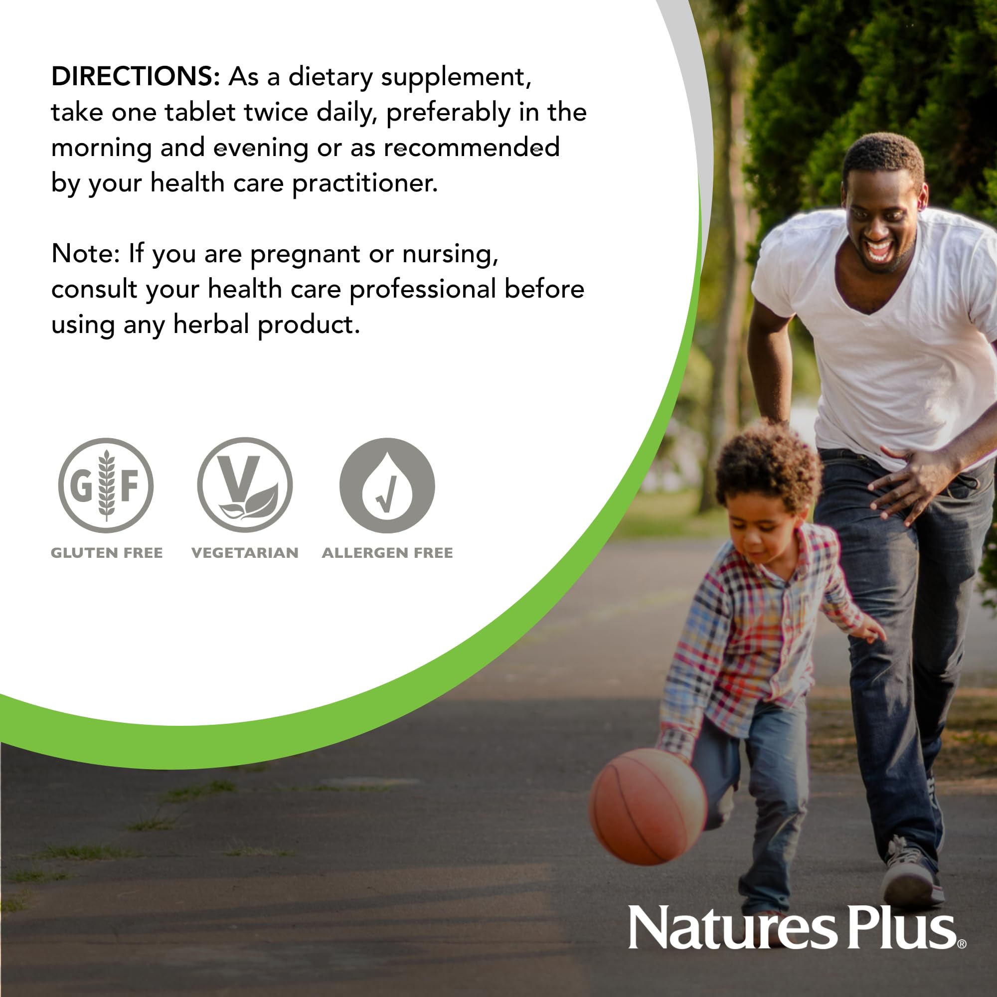 NaturesPlus St. John's Wort 450mg tablets in hand