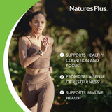 NaturesPlus Suntheanine L-Theanine 45g supplement back view