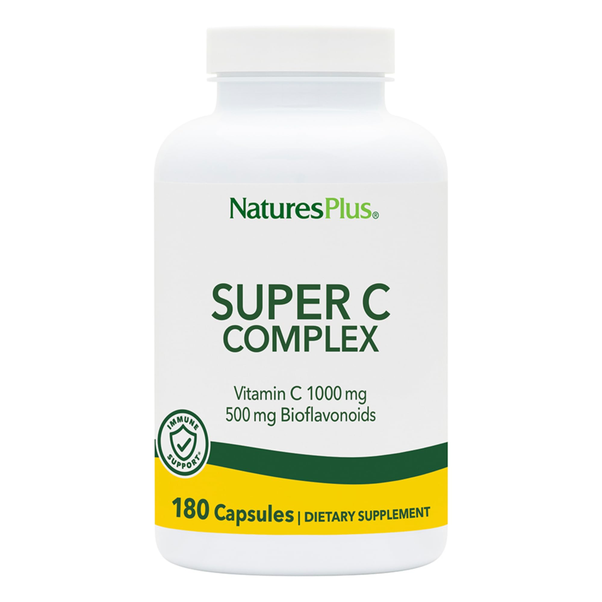 NaturesPlus Super C Complex Vitamin C 1000 mg capsules front view