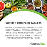 NaturesPlus Super C Complex Vitamin C 1000mg 180 Tablets packaging