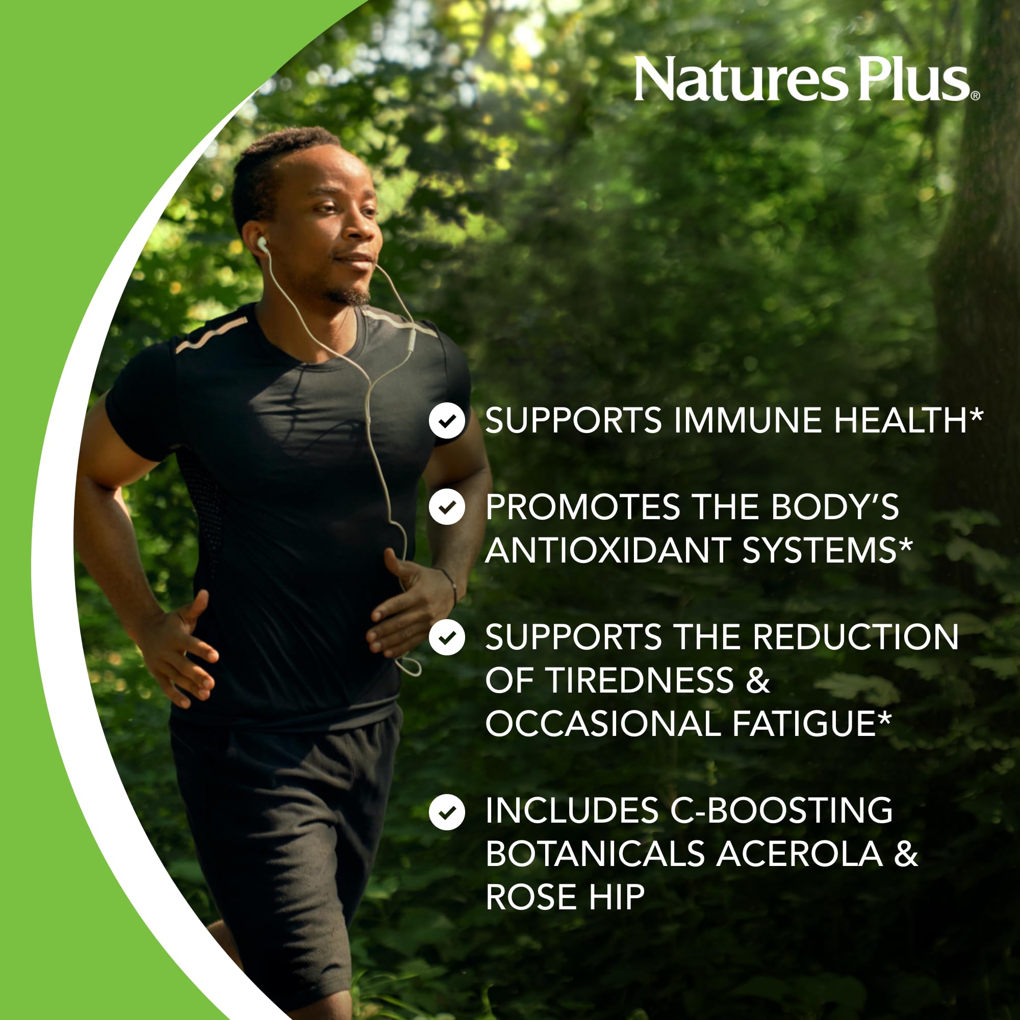 NaturesPlus Super C Complex Vitamin C 1000mg capsules close-up