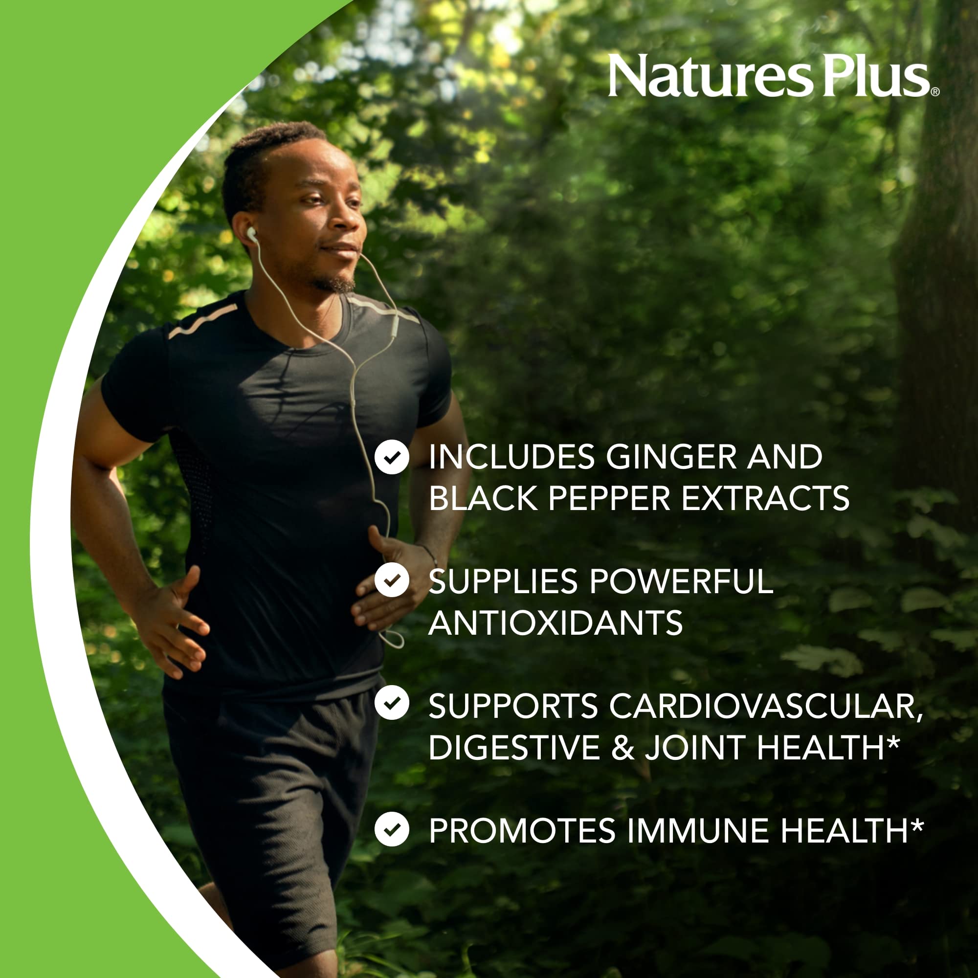 NaturesPlus Turmeric Curcumin Gummies showing gummy texture