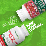 NaturesPlus Ultra Cranberry chewable tablets heart-shaped tablets close-up