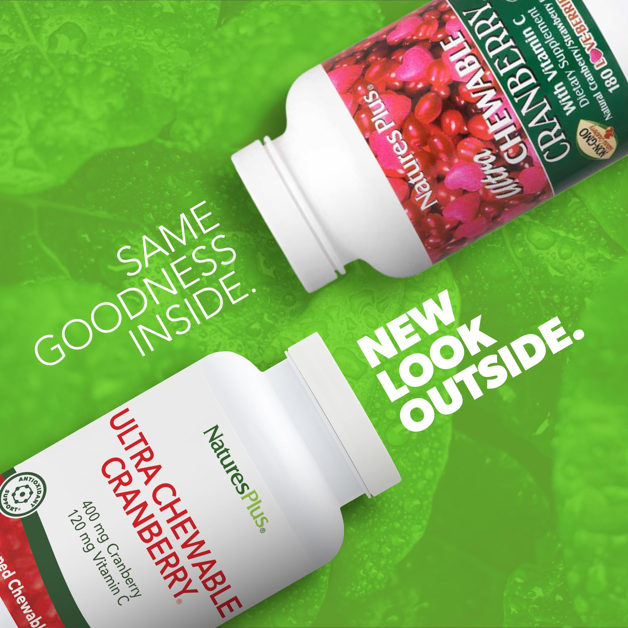NaturesPlus Ultra Cranberry chewable tablets packaging