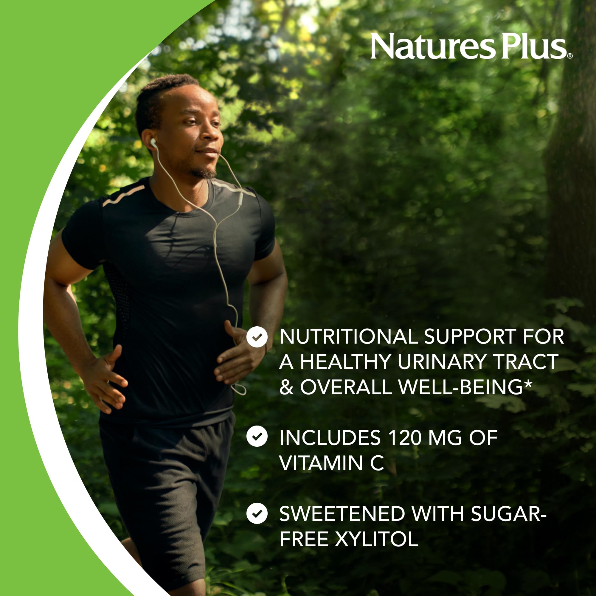 NaturesPlus Ultra Cranberry chewable tablets with serving size