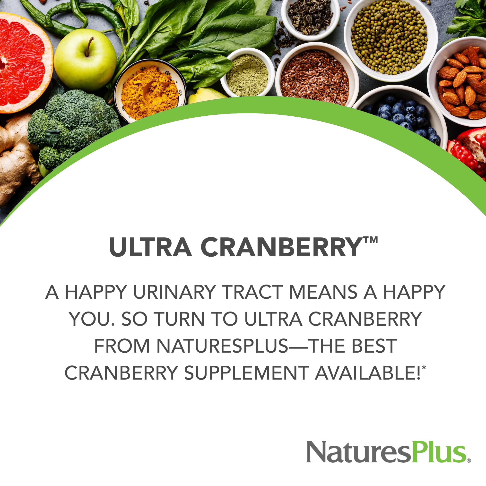 NaturesPlus Ultra Cranberry Supplement 1000mg capsule close-up