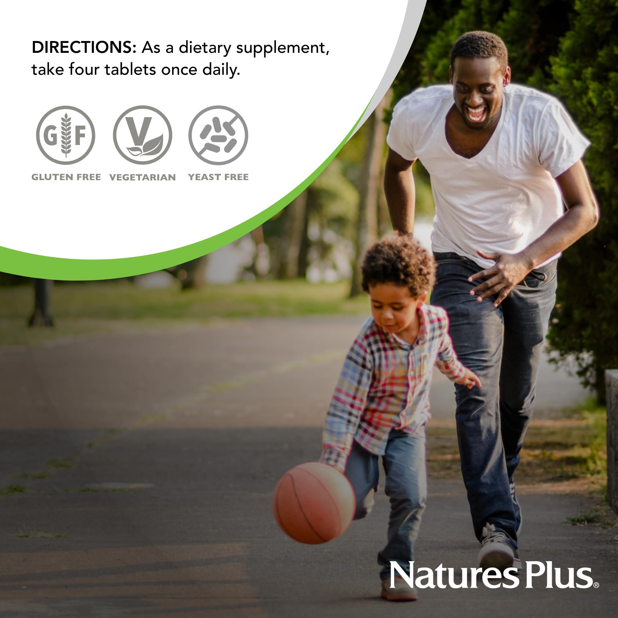NaturesPlus Ultra Hair supplement capsules in a clear bowl