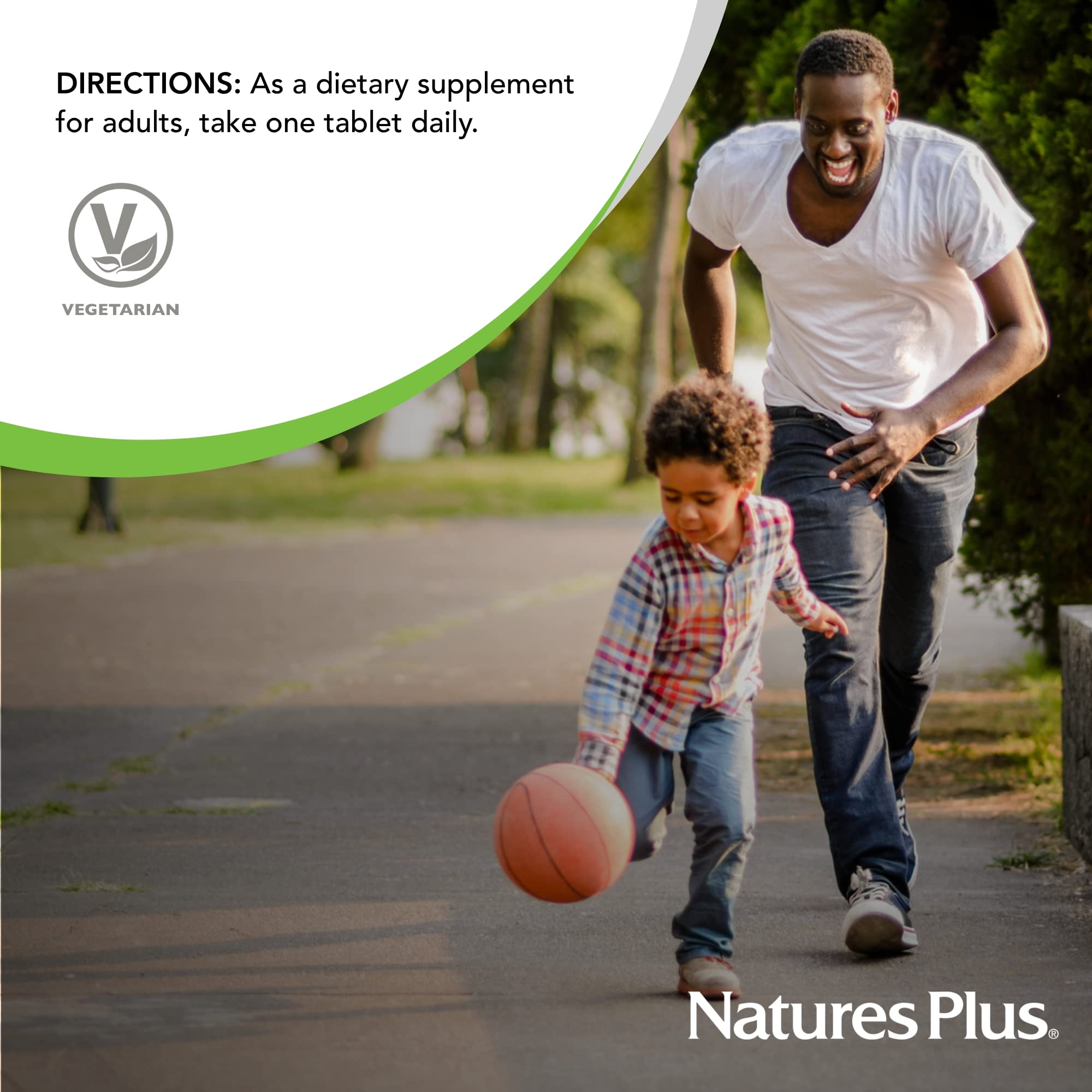 NaturesPlus Ultra II Multivitamin 90 Tablets with a glass of water