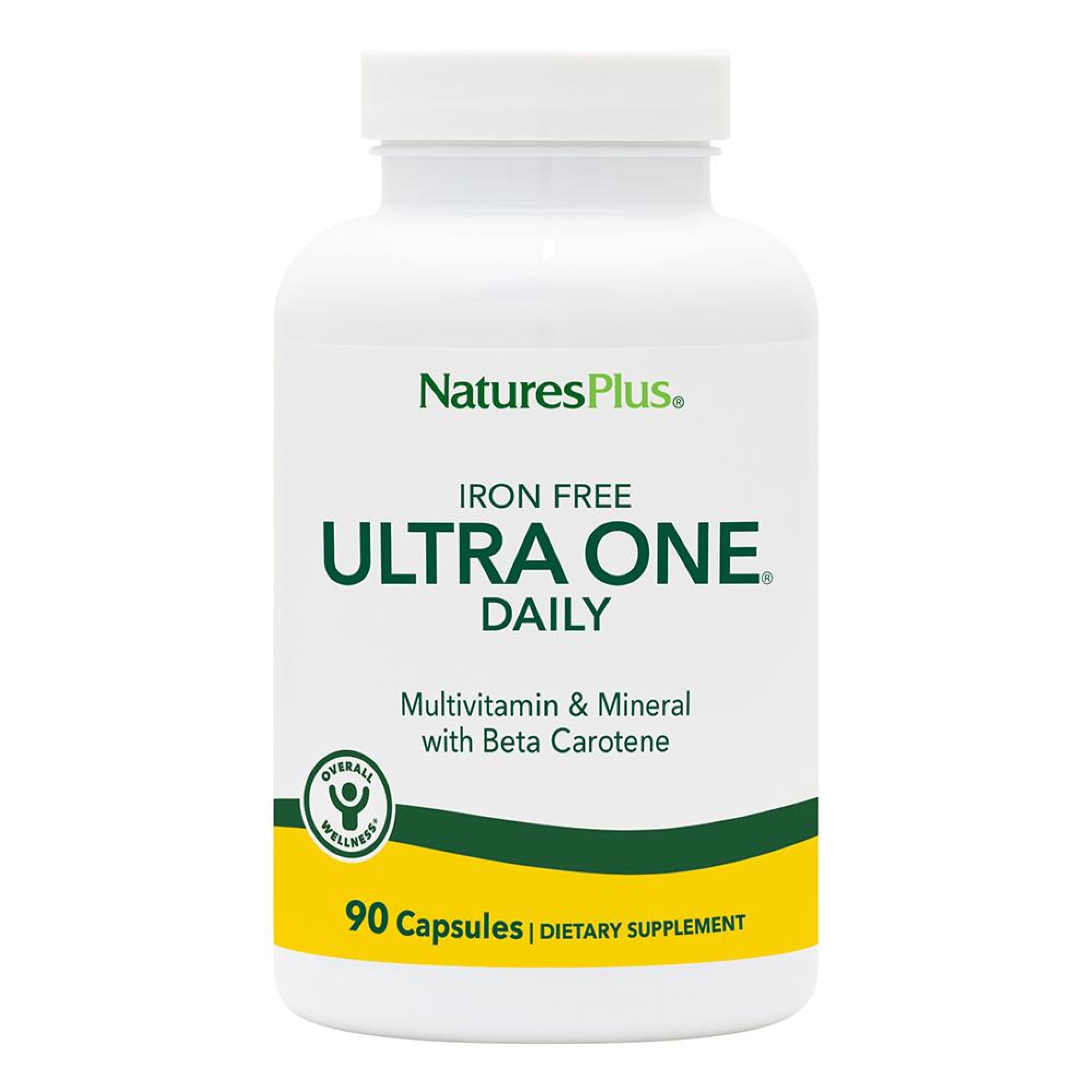 NaturesPlus Ultra One Daily Iron-Free Multivitamin front view