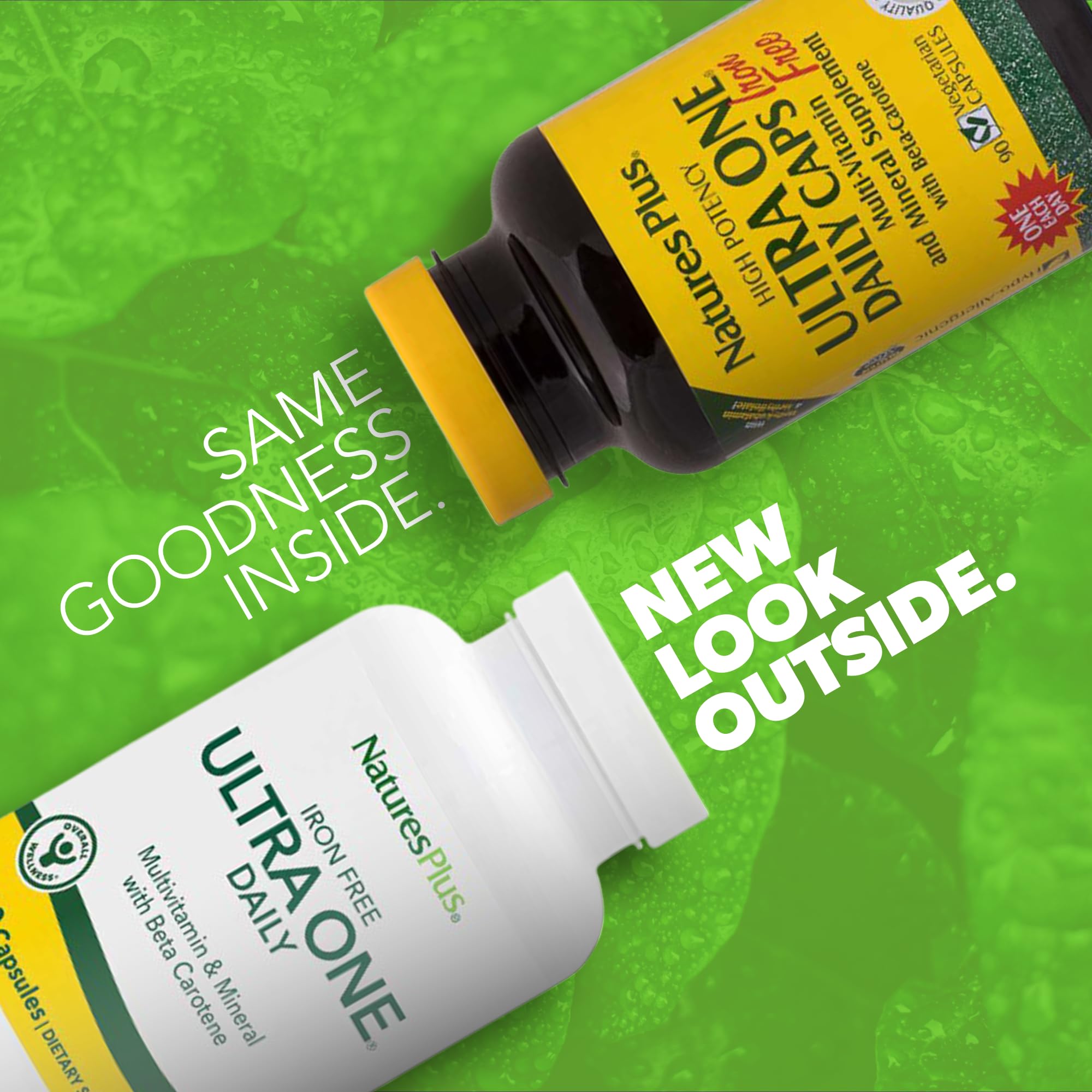 NaturesPlus Ultra One Daily Iron-Free Multivitamin side view