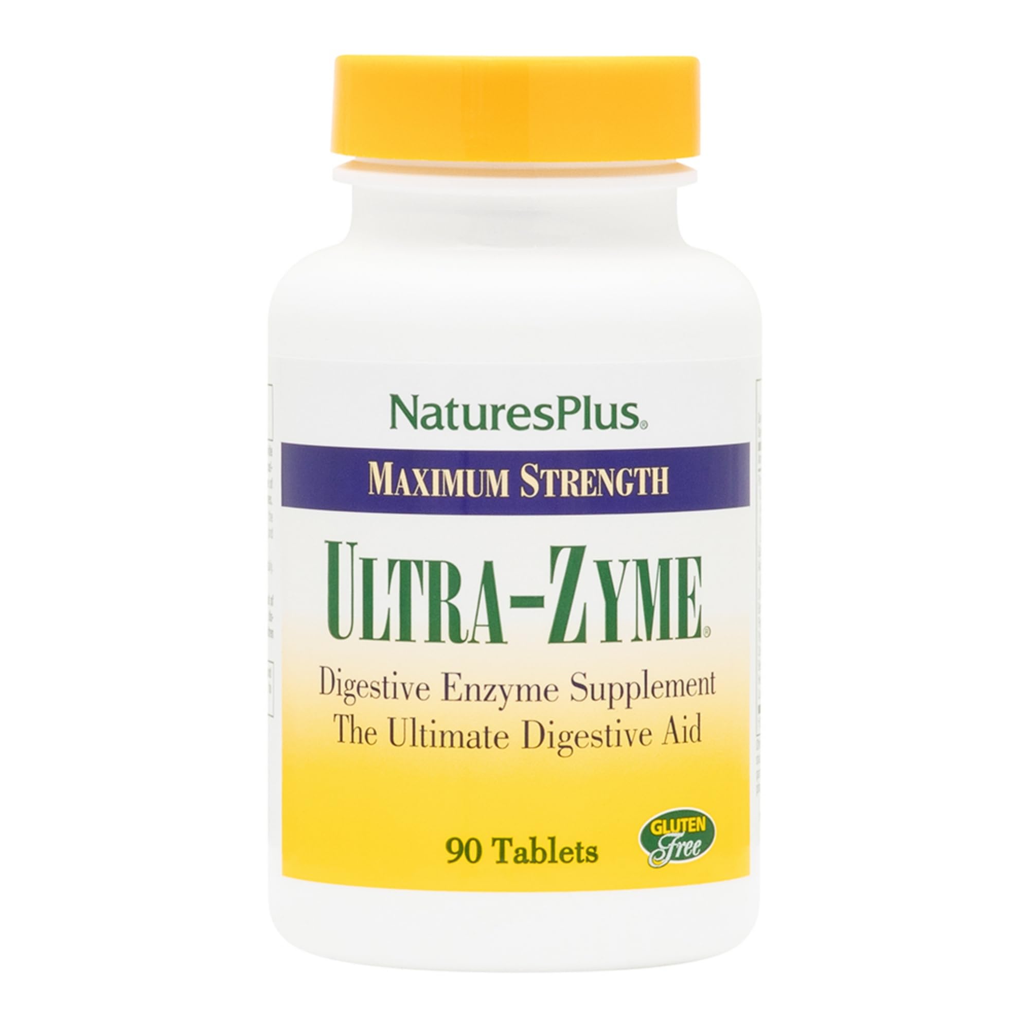 NaturesPlus Ultra-Zyme Multi-Enzyme Supplement bottle front view
