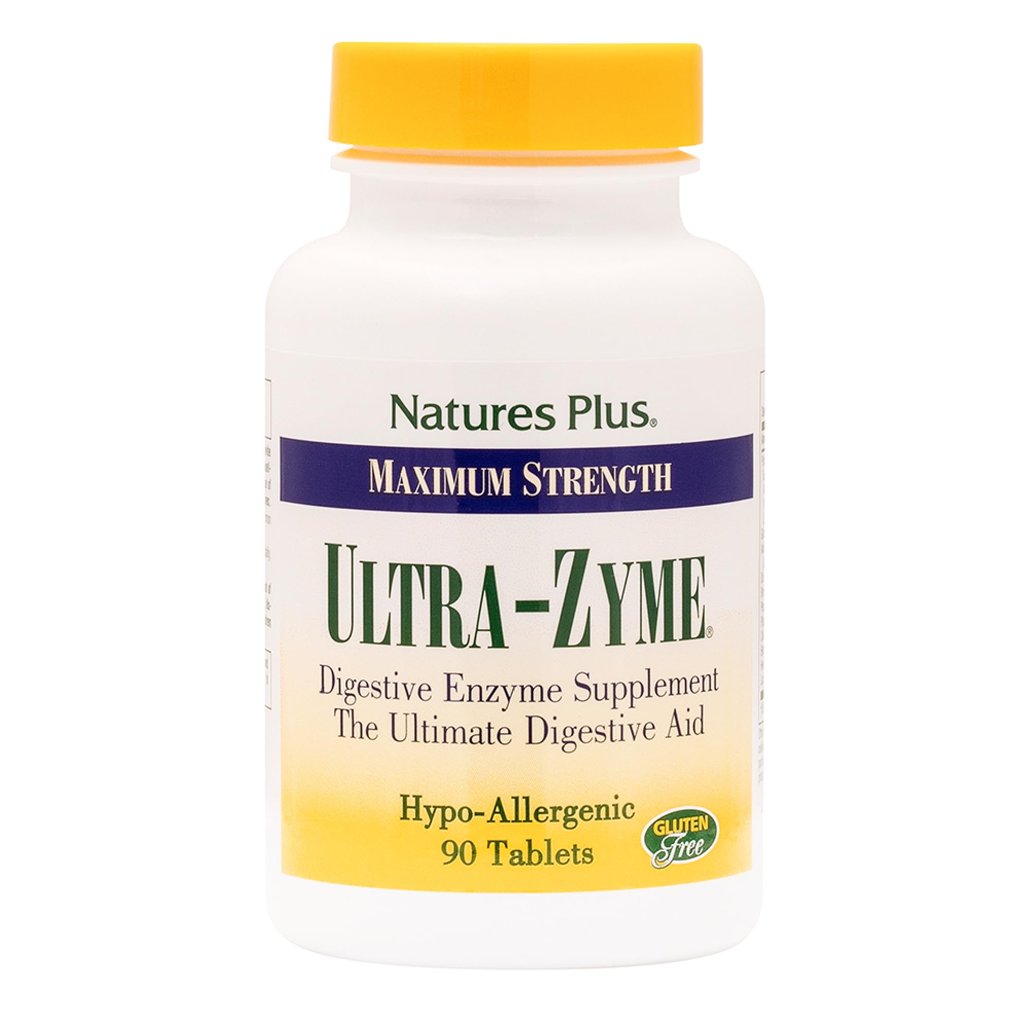 NaturesPlus Ultra-Zyme Multi-Enzymes 127g front view