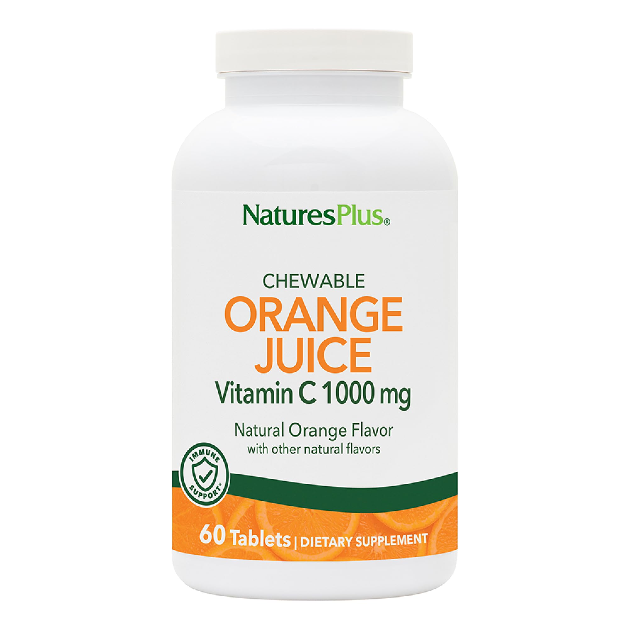 NaturesPlus Vitamin C Chewable Tablets 1000mg front view
