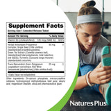 NaturesPlus Vitamin D3 5000 IU capsules on a wooden table