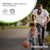 NaturesPlus Vitamin D3 softgels close-up of the capsule