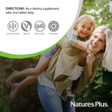 NaturesPlus Women’s Once Daily Multivitamin on a wooden table