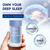 NatureU Sleep Aid Supplement with a glass of water