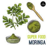 Naturevibe Botanicals Moringa Powder 2lb mixed in a smoothie