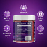 Naturevite Creatine Gummies package back view with ingredients list