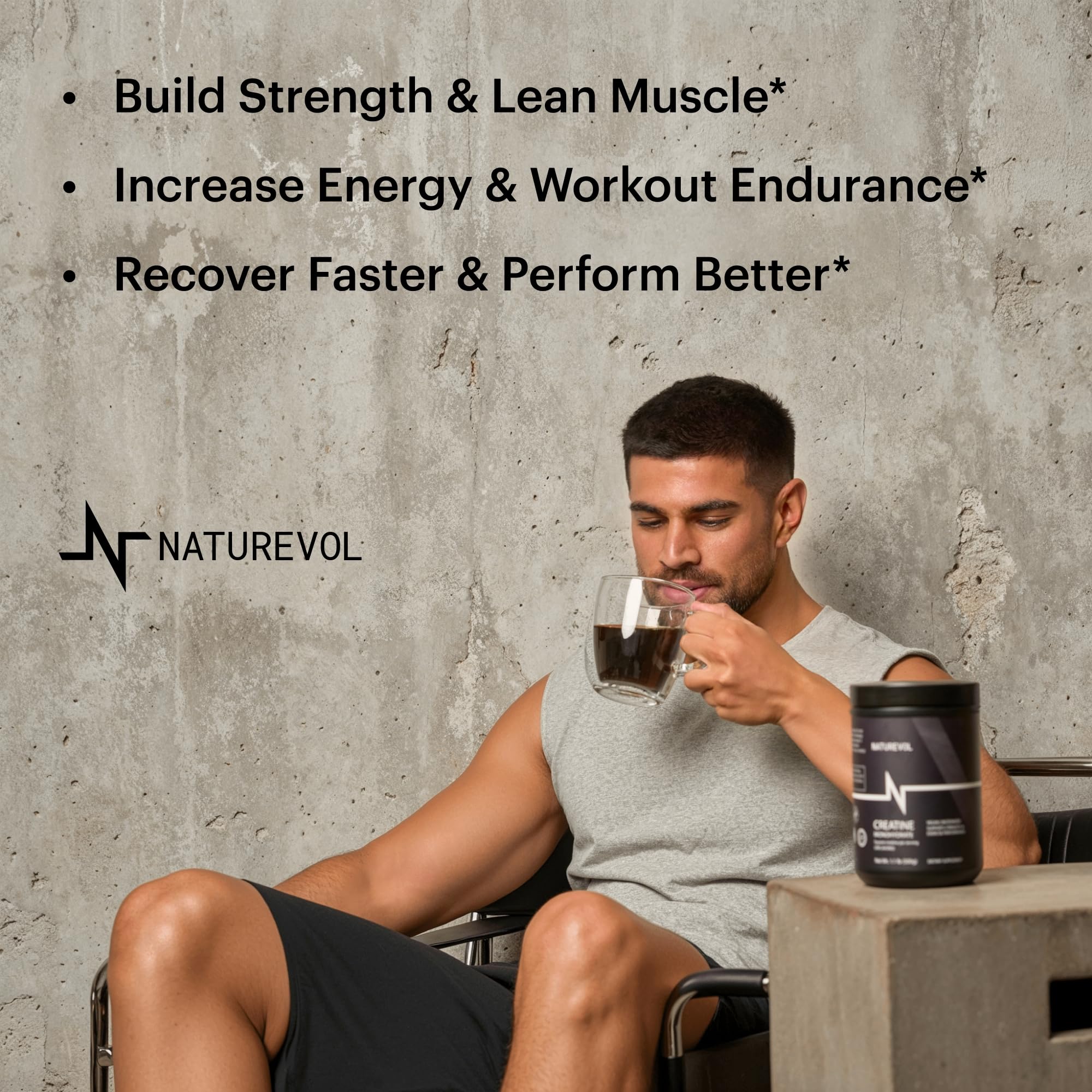NATUREVOL Creatine Monohydrate nutritional information