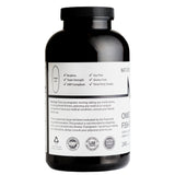 NATUREVOL Omega-3 Fish Oil Softgels back view with ingredients list