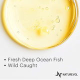 NATUREVOL Omega-3 Fish Oil Softgels bottle top view