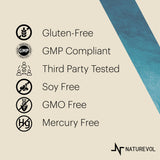 NATUREVOL Omega-3 Fish Oil Softgels close-up of softgel