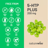 NatureWise 5-HTP Plus+ 200mg vegan supplement ingredients list