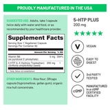 NatureWise 5-HTP Plus+ 200mg vegan supplement packaging