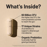 NatureWise 60 Billion CFU Probiotics back view of packaging