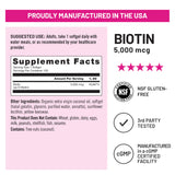 NatureWise Biotin 5,000 mcg softgel with coconut oil