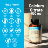 NatureWise Calcium Citrate 500mg vegan capsules close-up