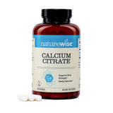 NatureWise Calcium Citrate 500mg vegan capsules front view
