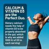 NatureWise Calcium + Vitamin D3 Softgels bottle on a table