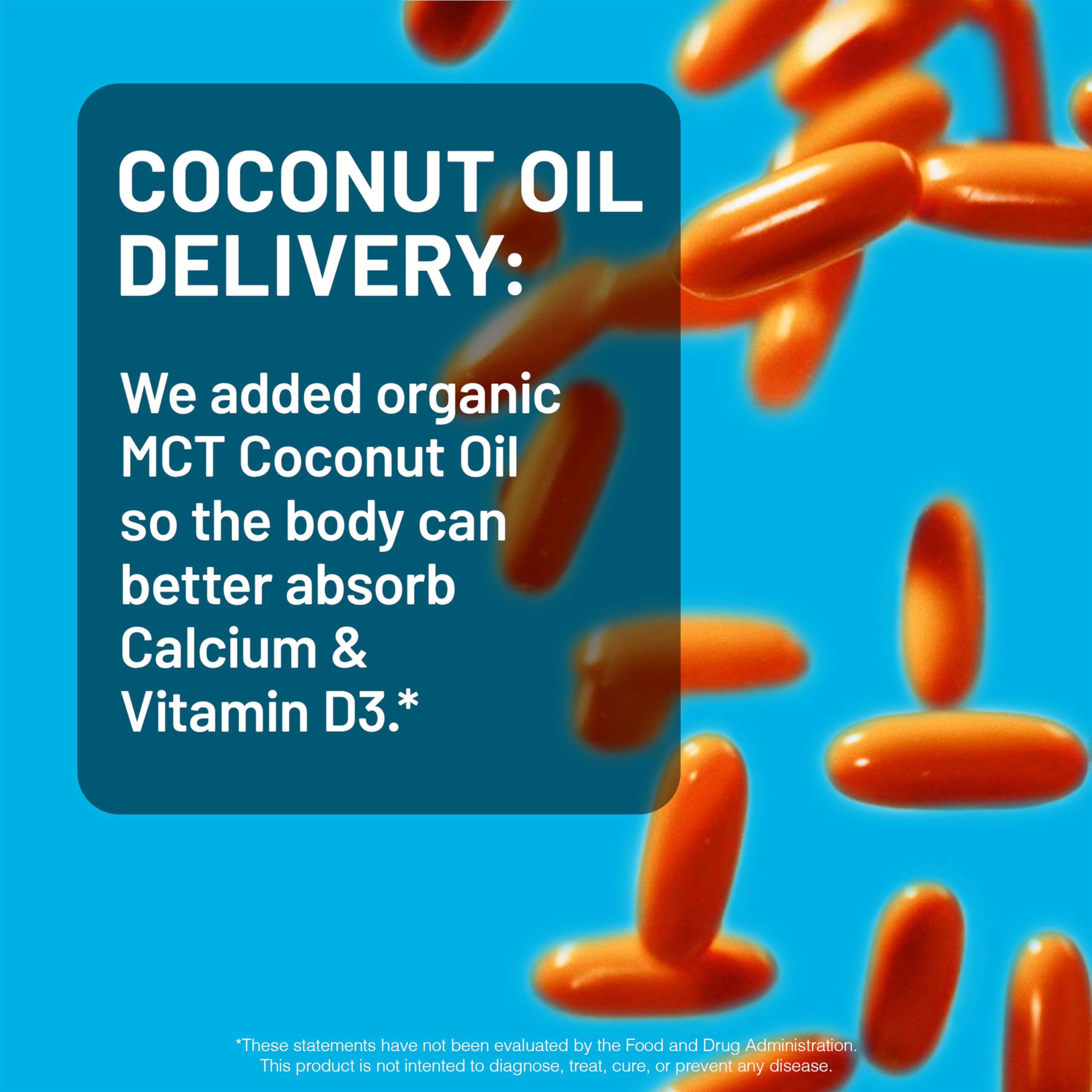 NatureWise Calcium + Vitamin D3 Softgels with a measuring spoon