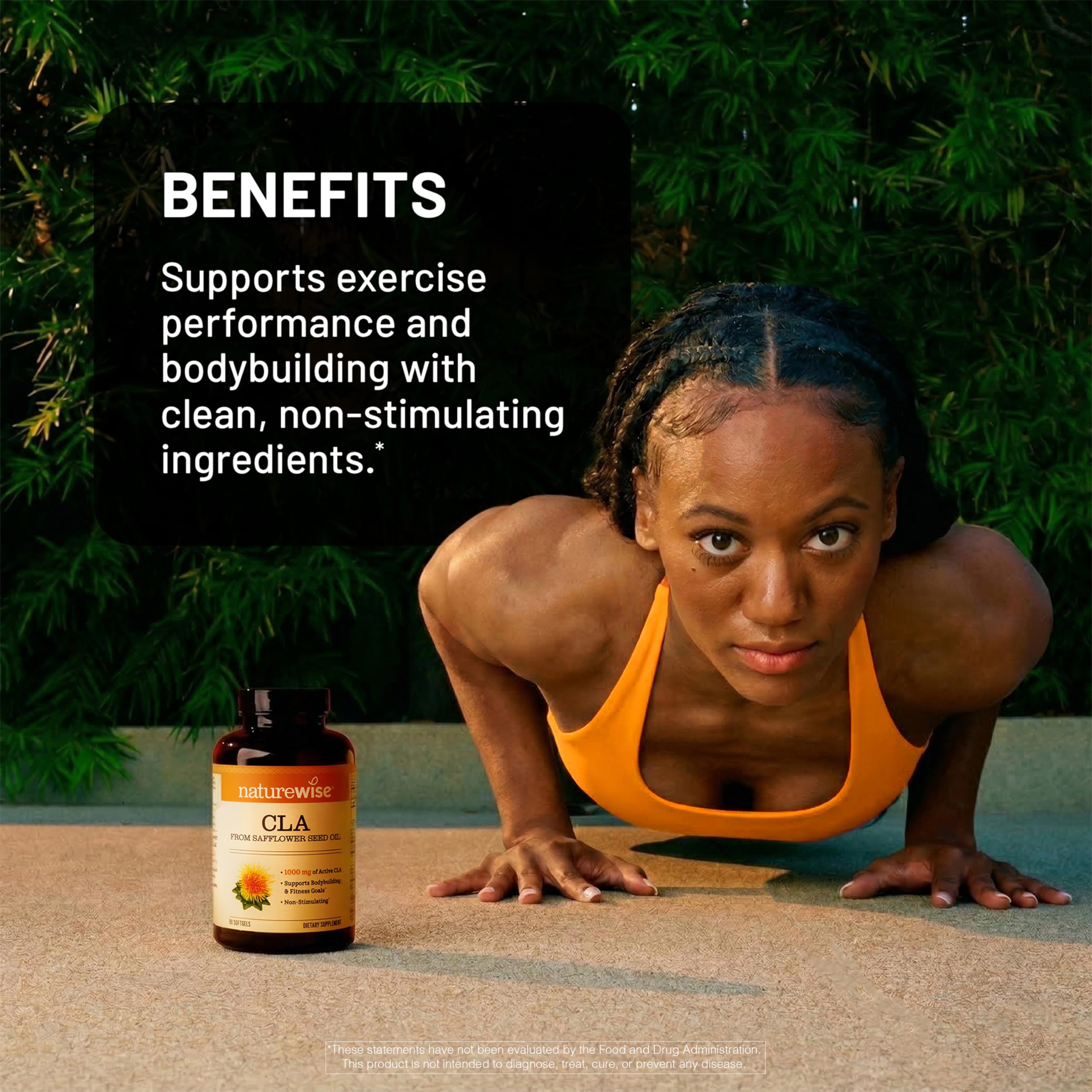 NatureWise CLA 1250 Softgels showing softgel capsule