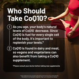 NatureWise CoQ10 200mg + Black Pepper Softgels showing serving size