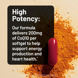 NatureWise CoQ10 200mg Softgels close-up of ingredients