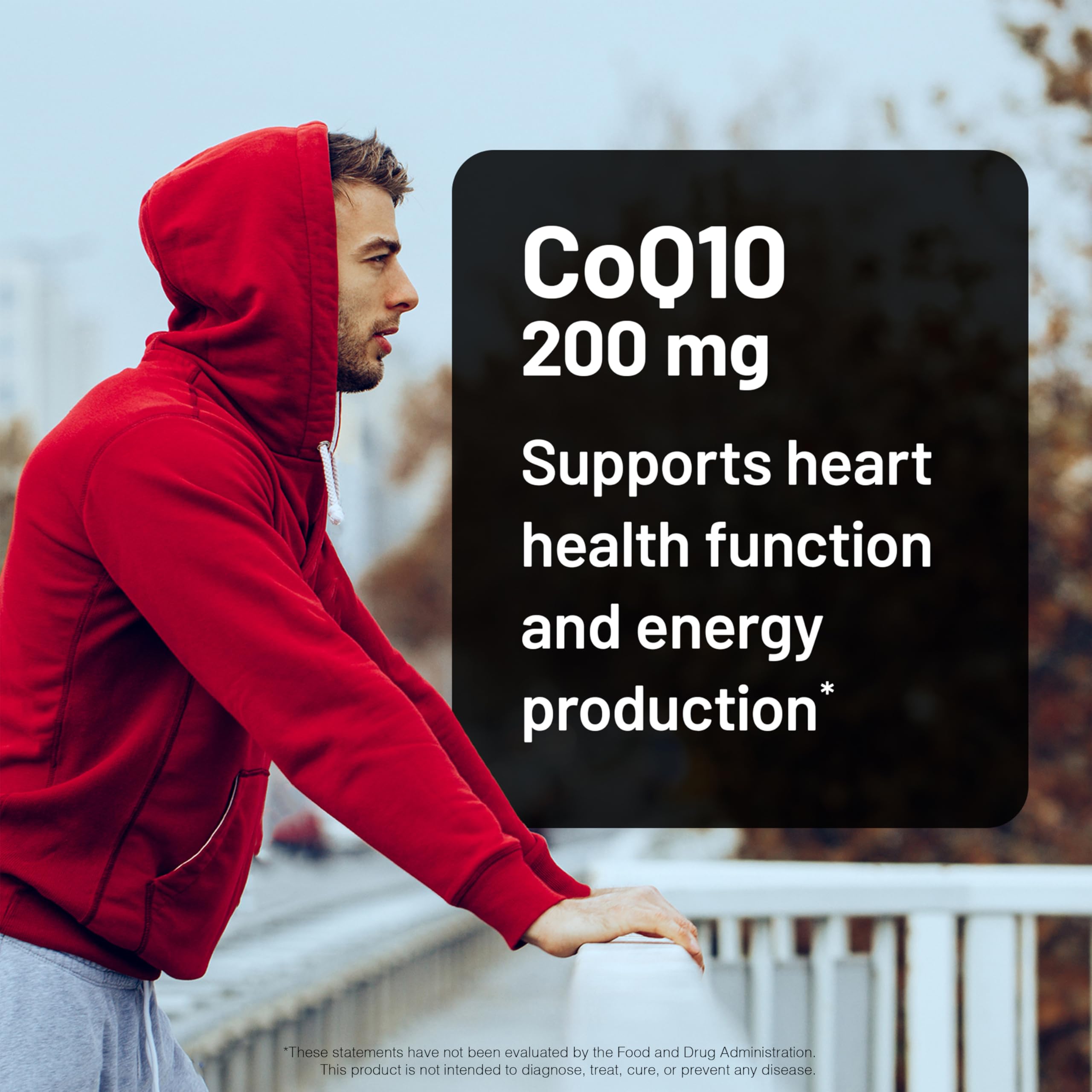 NatureWise CoQ10 200mg Softgels side view showing softgel capsule