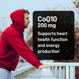 NatureWise CoQ10 200mg Softgels side view showing softgel capsule