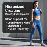 NatureWise Creatine Monohydrate Pills 120g side view