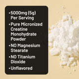 NatureWise Creatine Monohydrate Powder 5000mg nutritional information